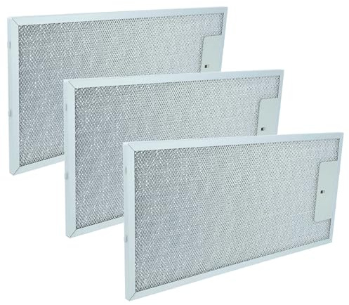 vhbw 3 x filter metallfettfilter ersättning för Bosch 00435204 för köksfläkt, metall