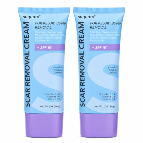 Fortschrittliche Silikon-Formel 2 Pack, Dieses Narbengel kombiniert Silikon-Technologie mit Vitamin-E-Öl Keloid Bump Removal for C Section Surgical Scars, Stretch Marks, Keloid Scars treatment