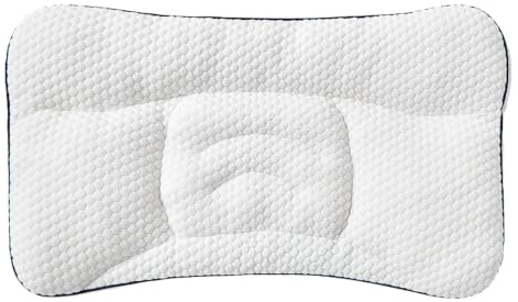 Kids Corrective Pillow - andningsbart TPE Cervical Support för barn 1–12 år | Ergonomisk hals och axelkudde, sido-/ryggsömnadsjustering, resevänlig för bil, sängtid, hem, dagvård
