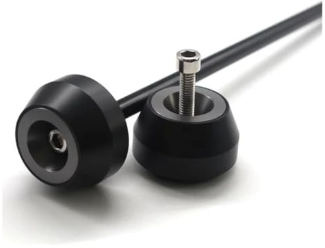 UYCHYTQR Motorcykel Fram Bakaxel Slider Ball För MT03 2015-2019 | Antikollisionsskydd(Bakre titan)
