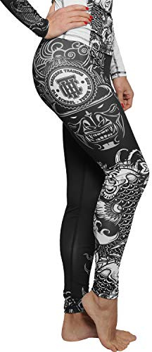Hardcore Training Leggings Women Damasker Kompressionsbyxor Kvinnor Dam Fitness Gym Crossfit Yoga (DE/NL/SE/PL, Alfa, S, Regelbunden, Regelbunden, Black White)