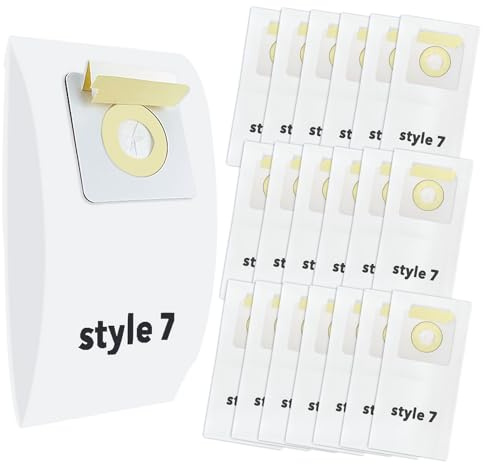 Gudotra 20 Pack Replacement Vacuum Bags Style 7 Paper Bag Fit PowerForce Uprights Vacuums 3537 3522 35221 35223 35224 35225 35226 3522R 3522X 3525 35252 3525R 3530D 3530R Replace Part 32120