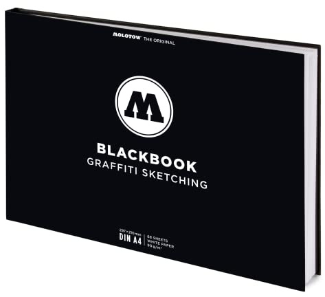 Molotow Blackbook A4 quer, Graffiti Sketching 68Blatt 90g