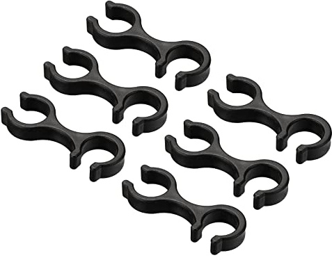 PATIKIL Randonnée Pôle Clips Double Barre Boucle Connecteur 6Pcs | Marche Bâton Accessoires, Pour Externe Randonnée Camping