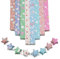 540 Sheets Origami Stars Paper Strips DIY Hand Crafts Heart Lucky Colorful Star 8 Different Styles Decoration Folding Paper for Arts Crafting Supplies, School Teaching (Heart B)