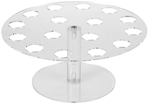 HOHXFYP Eist¨¹tenhalter mit 16 L?chern,Transparenter Acryl Lebensmittelst?nder,Tragbarer Eist¨¹tenst?nder,Popcornst?nder f¨¹r Zuhause,K¨¹che,Partyzubeh?r