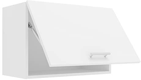 VCM Armario de Cocina Plegable de 60 cm de Ancho, Color Blanco | Espacio de almacenamiento para colgar en la pared para vajilla y suministros, cocina o despensa, para familias