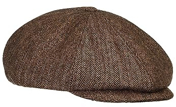 camel active Herren Flat Cap mit Baumwollfutter