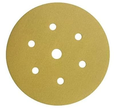 Starcke Sanding Discs - 150mm Hook & Loop, 7 Holes for Precision Sanding Pack of 50 Discs (500 Grit)