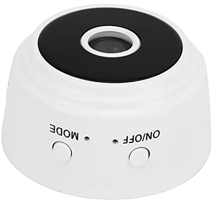 Mini Telecamera A9, Telecamere WiFi Wireless HD 1080P con Cover Posteriore Magnetica, Telecamera Nascosta per Baby Tata con App per Telefono, Piccola Telecamera Intelligente per (Bianco)