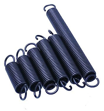 LOEASE 2 Teile/los WD 3mm OD 16mm Länge 50-140mm Zugfeder Stahl Verlängerung Zugfeder mit Haken (Size : 110mm, Color : 16MM_3MM)