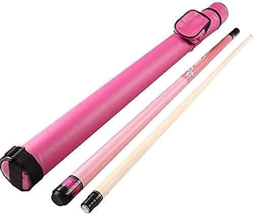 Pool Cue Billard Queue 58-Zoll-Pool-Queue-Stick, 1/2-gelenkige handgefertigte Queue-Sticks mit 11,75/13-mm-Spitzen zur Auswahl, Ahorn-Pool-Queue für Billardliebhaber WEWYQSJXBXF-4129(Color:Pink,Size: