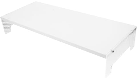 Uonlytech Monitorerhöhung Weiß Acryl, Schreibtisch, für Büro und Zuhause