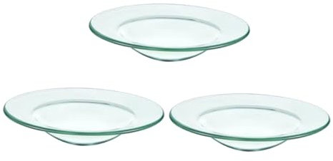 Cabilock 3stücke Teiliges Wachsschmelzschalen Aus Glas Für Aromatherapie Und Ätherische Öle Leicht Zu Reinigen Für Teewärmer Und Duftlampen Vielseitige Verwendung