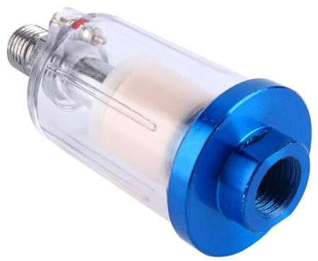 Mini Regolatore di Pressione Ingresso, Filtro dell'Aria in Linea Separatore di Olio e Acqua Valvola di Scarico Essiccatore Rimuove L'umidità Accessori del Compressore per Utensili Pneumatici