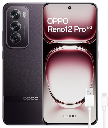 OPPO Reno12 Pro 5G - Smartphone sbloccato con IA, 24 GB (12 GB+12 GB) +512 GB, display 3D AMOLED 6.7, fotocamera 50 +8 +50 MP, Android, video 4K, batteria 5000 mAh, ricarica rapida 80 W - Nebula