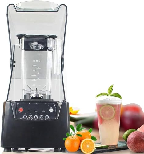 Batidora, licuadora de alta velocidad de 2 l, licuadora multifuncional comercial de 2200 W, licuadora de 17000 RPM, para triturar hielo/jugo/batido/batido/leche de soja,2L