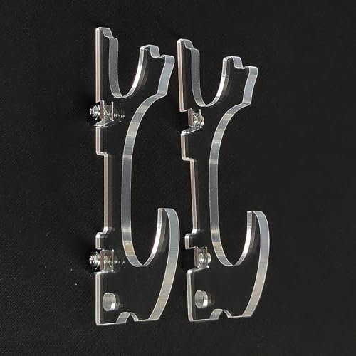 Wandmontierter Schwerthalter aus Acryl, dekorativer Schwertständer, Aufhänger für die Wand, Waffenständer, Flötenständer, für Katana, unterstützt alle Schwerter (1–2 Ebenen)