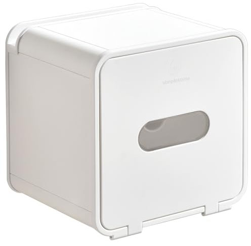 simpletome Toilettenpapierhalter Ohne Bohren Wand Mit Ablage Wasserfest Kleber Oder Bohren (Weiß, ABS-Kunststoff)