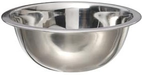 Buckingham Deep Mixing Bowl Stainless Steel Washing Up Bowl Stackable Idea for Meal Preparation Salad & Baking Bowl Dishwasher Safe 0.9 Litre (18 cm)