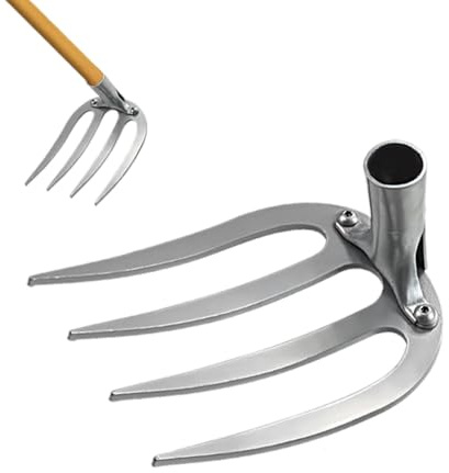 ComedyKing Gartengeräte Unkraut Entferner Gerät, Gartenarbeit Hand Unkrautstecher, Gartenwerkzeug Unkrautjäten Gartengeräte Entwurzelung Jäten Werkzeug, Garden Tools (Silber Groß)