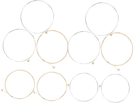 Supvox 12stücke Austauschbare Gitarrensaiten Aus Phosphor Kupfer Langlebige Saiten Für Akustikgitarren Saitenpaket Zum Einfachen Wechseln Und Ersetzen Musiksaiten Für Folk Gitarren