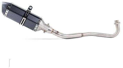 NMJLQW Tube de téléchargement Ligne D'échappement Complète pour Moto Silencieux Central pour M3 MSX 125 MSX125 SF 2013-2020(Style 1)