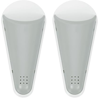 QUARKZMAN 2Pcs Porte-Ciseaux Magnétiques, AVEC Trous de Drainage pour L'Organisation Du Réfrigérateur de Cuisine, Blanc Gris