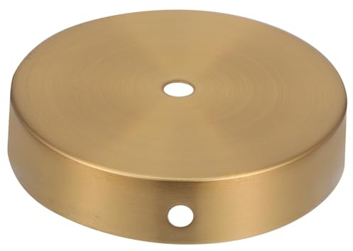 Ciieeo Tischlampenfuß aus Eisen Runder Ständer für Tischlampe DIY Metall Lampenfuß mit Öffnungen für Kabel Organisation und Präsentationstablette für Kristallkunsthandwerk