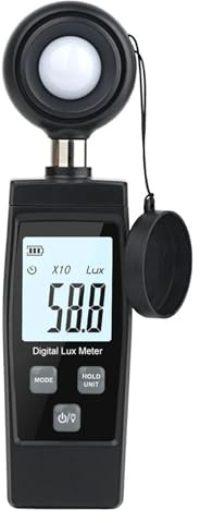Luxmetro portatile, Mini Luxmetro digitale Display LCD Luminometro 0-200000 Lux Fotometro Misuratore di luce ad alta precisione Lux/FC Tester di misura