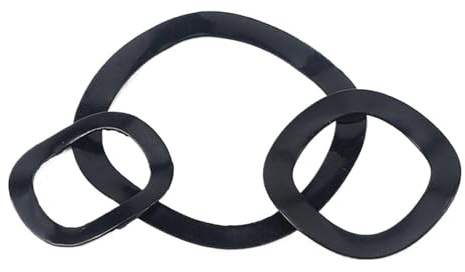 Arandelas elásticas onduladas y arrugadas Arandela elástica ondulada M3-M128 negra, paquete de 2-50 piezas(M70X79X0.6mm(10PCS))