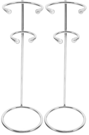 COMPUKAS Soporte para Espumador de Leche de Acero Inoxidable, Base Estable y Fácil de Limpiar, Organizador Práctico para Batidores de Mano, Paquete de 2 Unidades