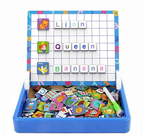 Magnetische Buchstaben Lernspiel Alphabet Rechtschreibung Vorschule Lernspielzeug für Kinder