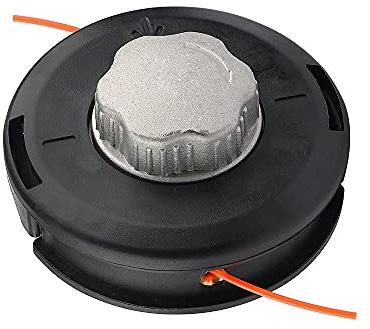 Powerful Tools Universal 2 Fadenkopf Mähkopf Fadenspule M10x1,25 für Rasentrimmer Freischneider Motorsense Benzin, Laden Sie Fäden schnell und einfach