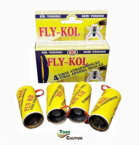 Fly-KOL Fliegenfänger für alle Kulturen. 40 Stück. Effektiver Schutz vor Fliegen, Insekten und Mücken