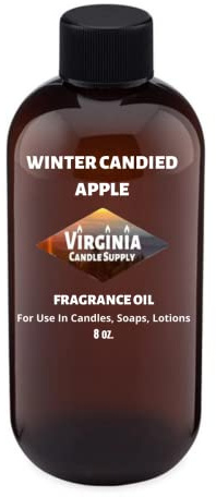 Winter Candied Apple Fragrance Oil (8 oz. Bottle) for Candle Making, Soap Making, Tart Making, Room Sprays, Lotions, Car Fresheners, Slime, Bath Bombs, Warmers