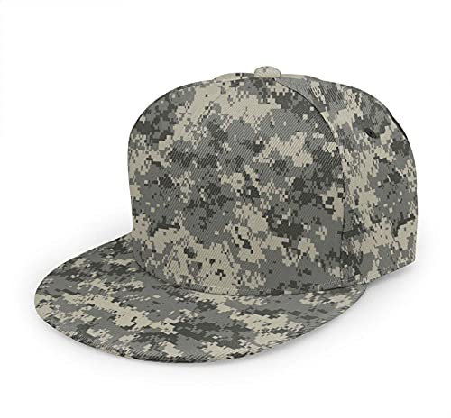 Oaieltj Unisex Baseball Cap Damen Herren Einstellbare Hip Hop Hut Mode Flache Schirmmütze Baseball Cap, Army Camouflage 3D-Druck, One size
