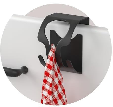 MDCASA Premium Handtuchhalter ohne Bohren I Geschirrtuchhalter aus hochwertigem Edelstahl inkl. Kratzschutz zum Kleben, Klemmen oder Schrauben