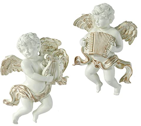 2 uds Estatua de ángel Colecciones de esculturas de Pared bebé Hecho para la de de Hotel, a