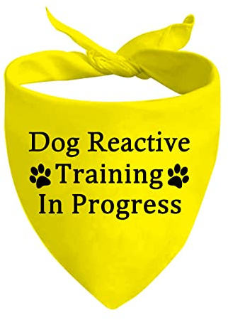 1 Stück Hundehalstuch, reaktives Training in Fortschritt/Hunde, reaktives Hunde-Geschenk (reaktives Training in D)