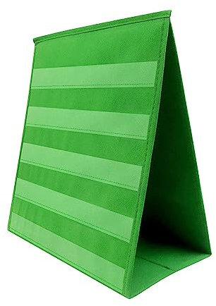 Colcolo Selbststehendes Lehr-Taschendiagramm, faltbares doppelseitiges Desktop-Taschendiagramm für die Anzeige von Stundenplänen im Büro, im Klassenzimmer, im, GRÜN