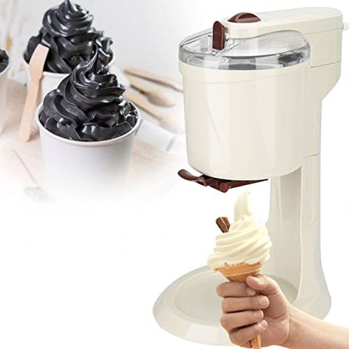 Eismaschine, Eismaschine mit integriertem Gefrierfach für Kitchenaid-Fruchteisbrötchen, Gefrorene Dessertmaschine, kompakte Größe, für Gelato, Mix-Ins, Milchshakes, Sorbet, Smoothi