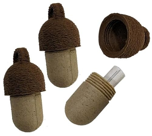 3X Geocaching Versteck Nano Eichel + 3 Logstreifen Geocache D5 schwer Wald