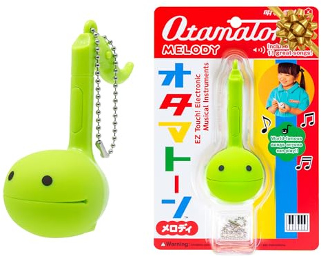 Otamatone Melody Series Japanese Electronic [Mini Size] Musical Toy [11 Pre-Programmed Songs] Portable Synthesizer from Japan by Maywa Denki [English Instruction], Lime