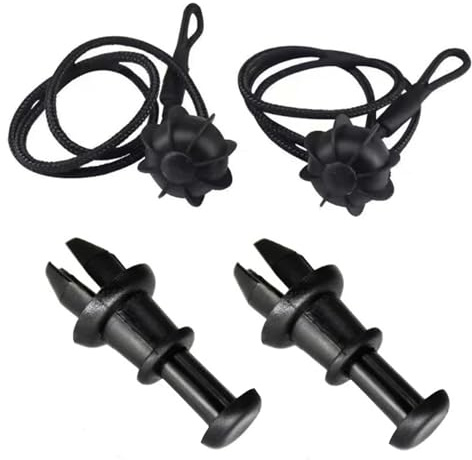 HAPPOW 2 Stück Auto Kofferraum Halteband Hutablage, OE 1K6863447A 1M6867574A, Kofferraum Hintern Halteband Universal, Haltebänder Kofferraumabdeckung Band für VW Golf 6/5/4, Audi,MK5,MK6, GTI R20