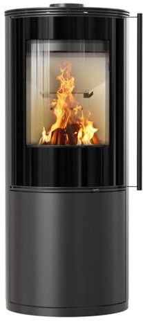 KRATKI Kaminofen SVEN 7 kW – Stahl Holzofen Ø150 mm Rauchabgang - BImSchV 2, Ecodesign, Termotec - saubere Verbrennung und moderne Optik