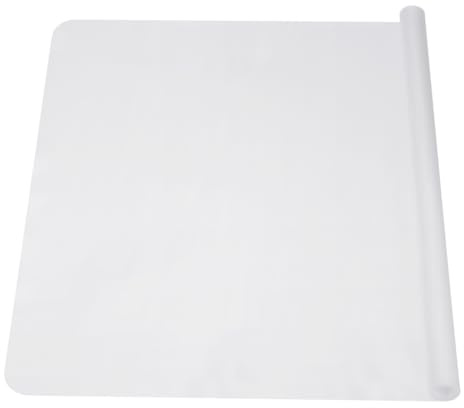 PATIKIL Large Silicone Mat for Crafts, 23.62 x 15.75 Silicone Mat for Resin, Play Dough Mat, Clay Mat for Epoxy Resin, Arts, White, 0.55MM Thickness
