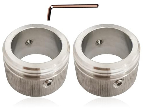 Stainless Steel Heating Valve Adapter, 4 Pieces Thermostat Head Adapter with Strips, Radiator Thermostat Heating Thermostat Adapter Radiator Valve RA Adapter to M30 x 1.5 with Hex Key