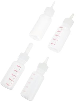 Kisangel 4stücke Haustierflasche Mit Ausreichendem Fassungsvermögen Für Kätzchen Und Welpen Hergestellt Aus Lebensmittelechtem Silikon Tragbares Und Leichtes Design Für Einfaches Füttern
