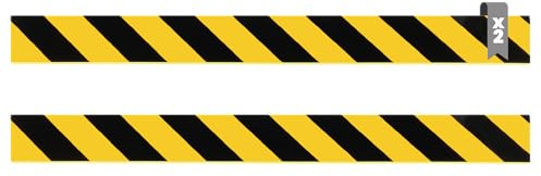 Pack 2 - Protector Puertas Coche de 1 Metro. Protección Espuma Adhesiva - Protector Columnas Garaje y Esquineras Pared, Amortigua Arañazos y Golpes en Parachoques y Puertas | 100x10x1,2cm B/Y